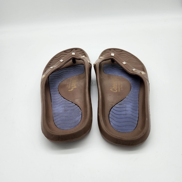 Cheeks Health Sandals Brown Size 10 - Picture 2 of 10